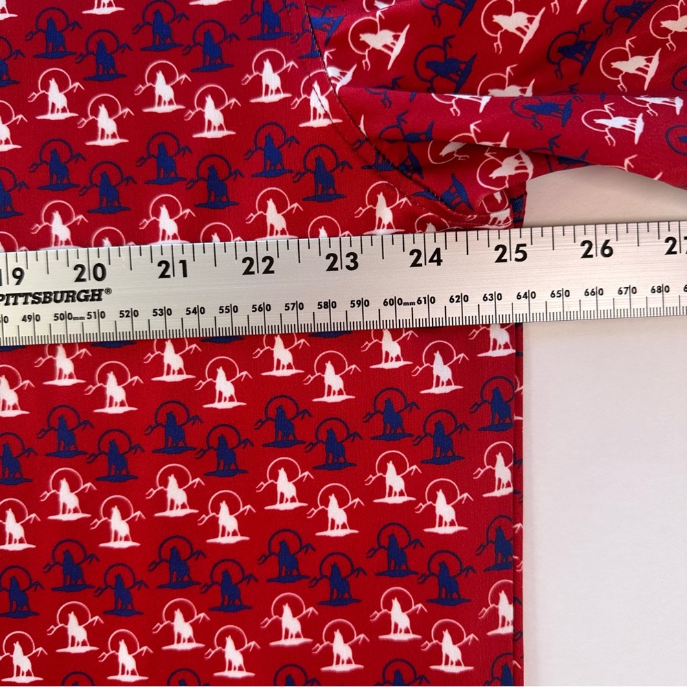 Good Boy Golf Polo Shirt Mens 2XL XXL Red Wolf Performance Athletic Preppy - Picture 9 of 14